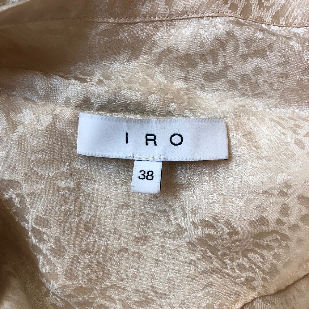 Iro Fernel Silk Leopard Print Wrap Blouse - image 3